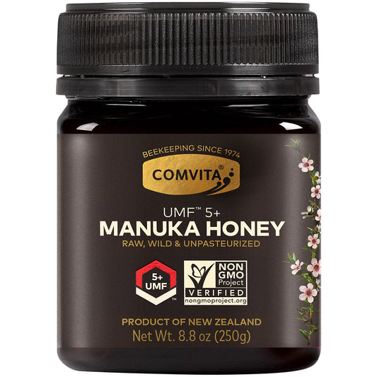 UMF 5+ Manuka Honey - Raw, Wild & Unpasteurized (8.8 Ounces)