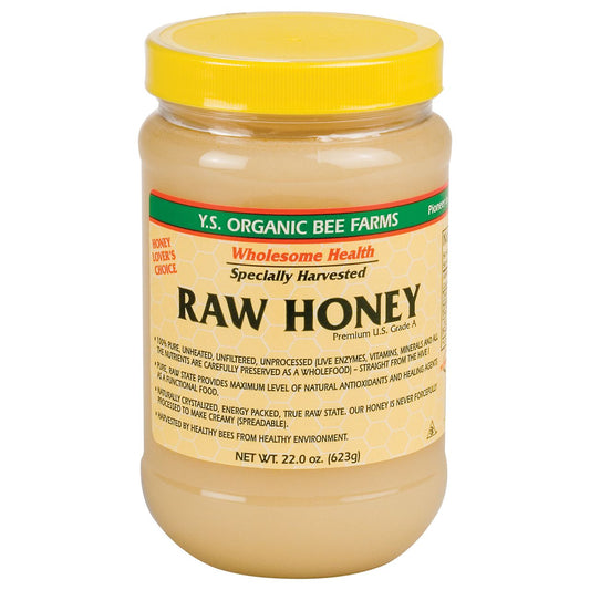 100% Raw Honey - Unfiltered & Unprocessed (22 Ounces)