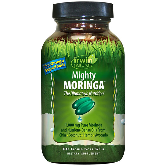 Mighty Moringa - 1,000 MG Plus Omega Superfoods (60 Liquid Softgels)
