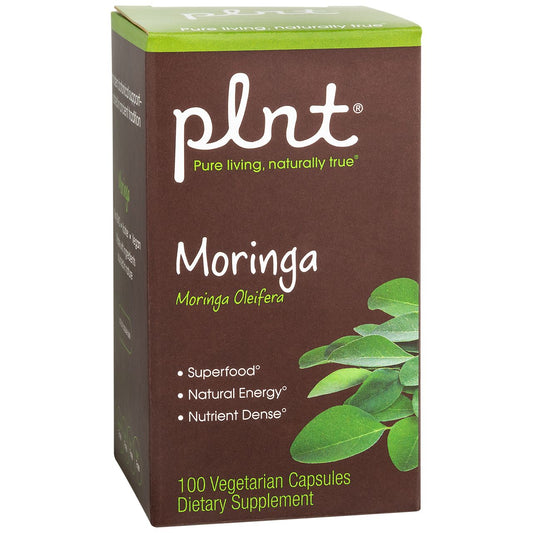 Moringa - Nutrient-Dense Superfood for Natural Energy - Non-GMO & Vegan (100 Vegetarian Capsules)