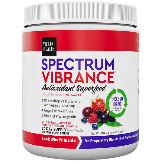 Spectrum Vibrance Antioxidant Superfood Powder - Mixed Berry (30 Servings)