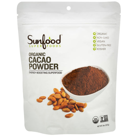 Raw Organic Cacao Powder - Energy Boosting Superfood (45 Servings)