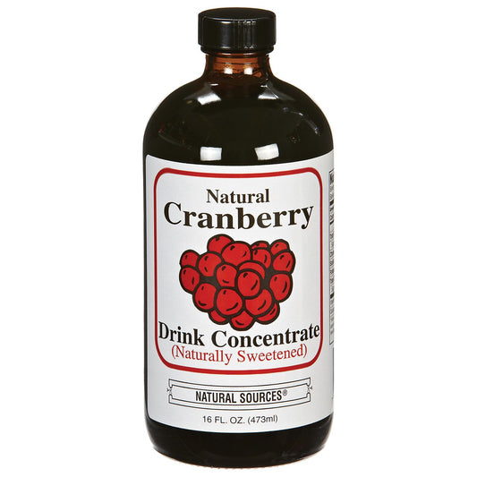 Natural Cranberry Drink Concentrate - Naturall Sweetened (16 Fluid Ounces)