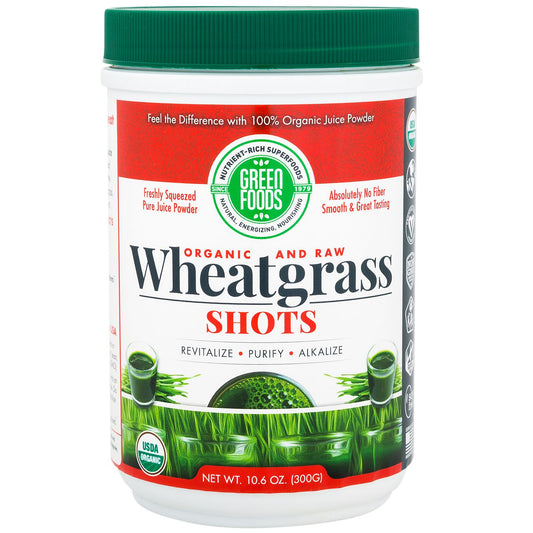 Raw Organic Wheat Grass Shots - Freshly Squeezed Pure Juice Powder (60 Servings)